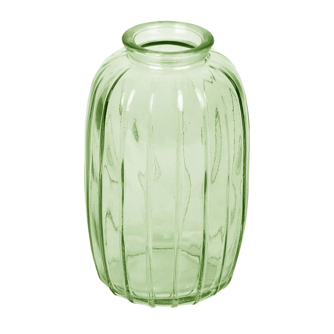 TT - Green Glass Bud Vase Assorted