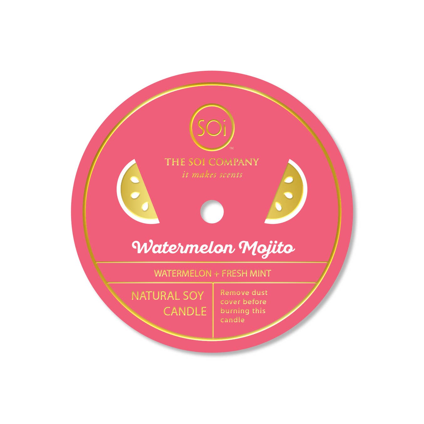 Watermelon Mojito 12oz Green Watermelon Confetti Candle