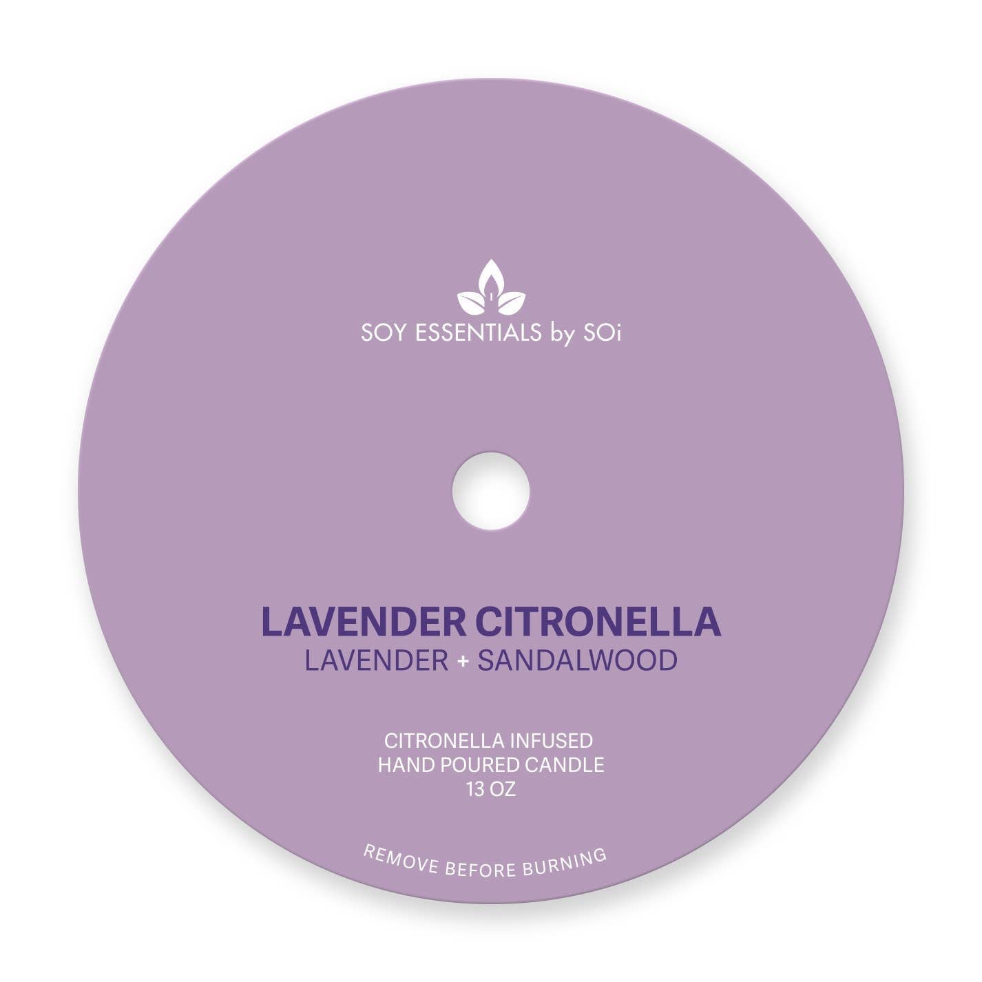 Lavender Citronella 13oz Two Wick Candle Limited Edition