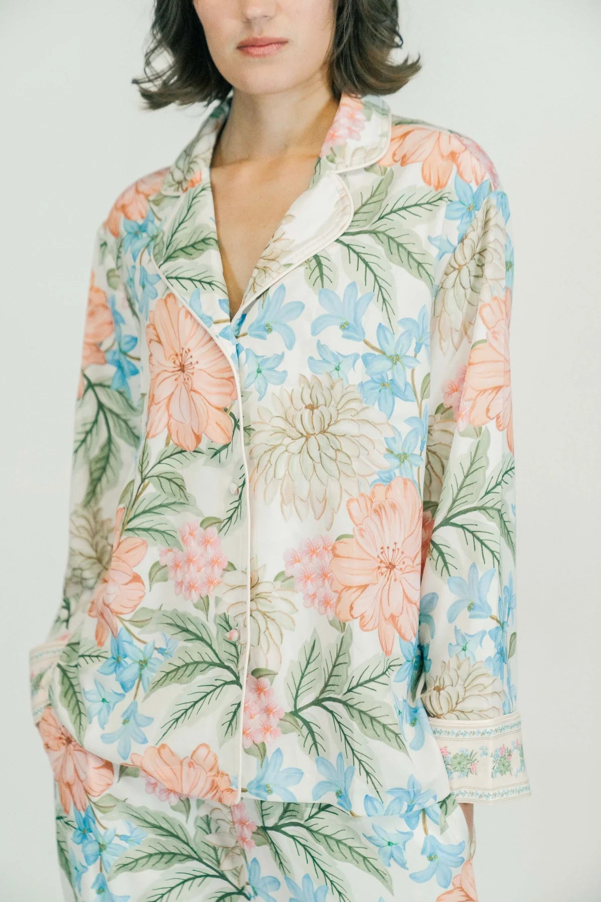 Saylor Long PJ Set in Begonia