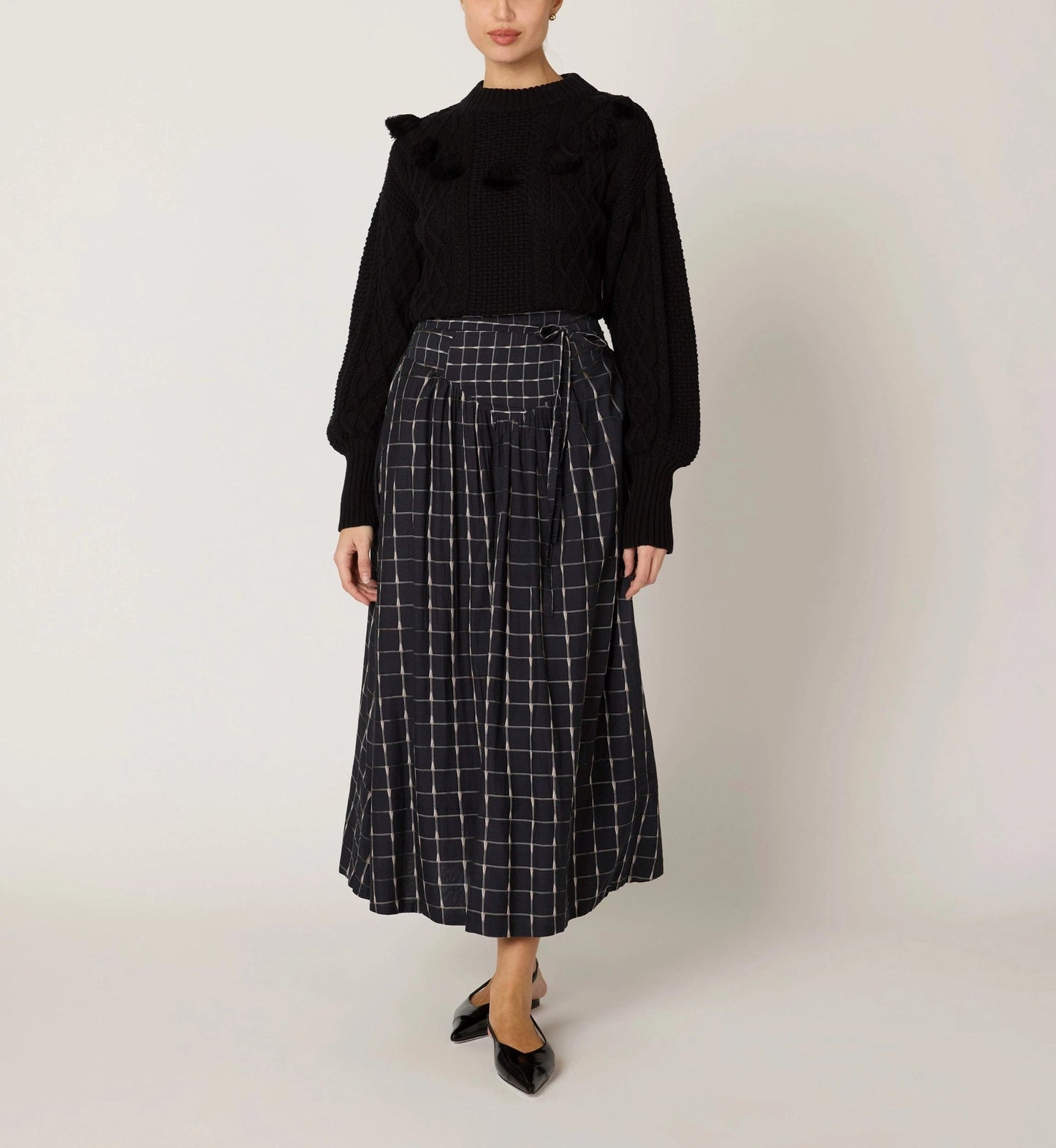 Amber Ankle Skirt in Saul