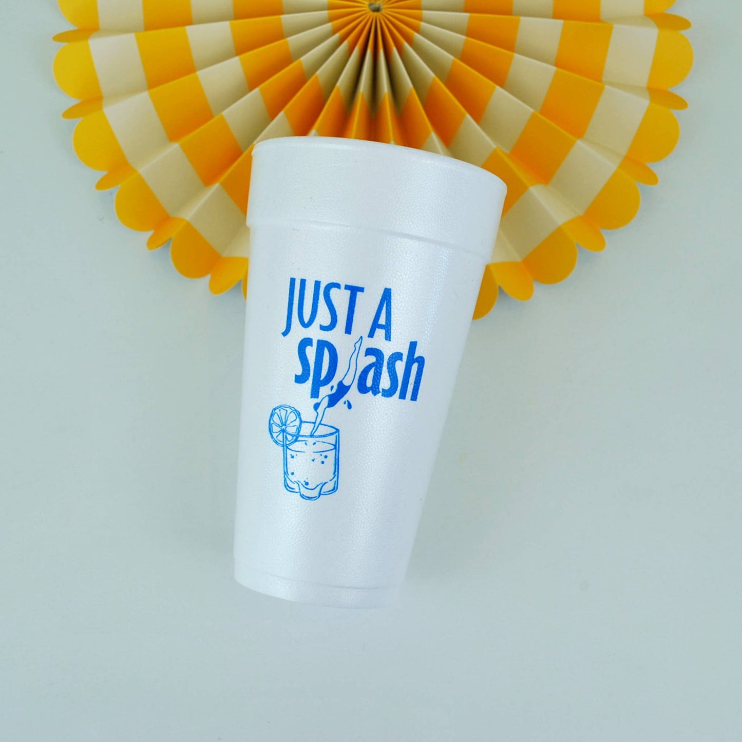 20oz. Styrofoam Cup 10 Pack Sleeve {Just a Splash}