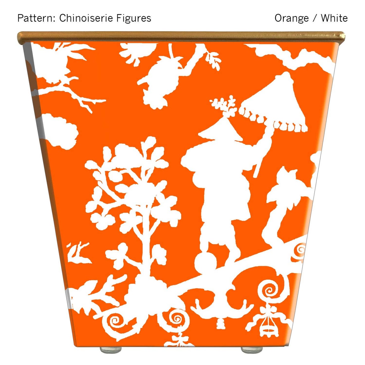 Chinoiserie Figures Cachepot Candle