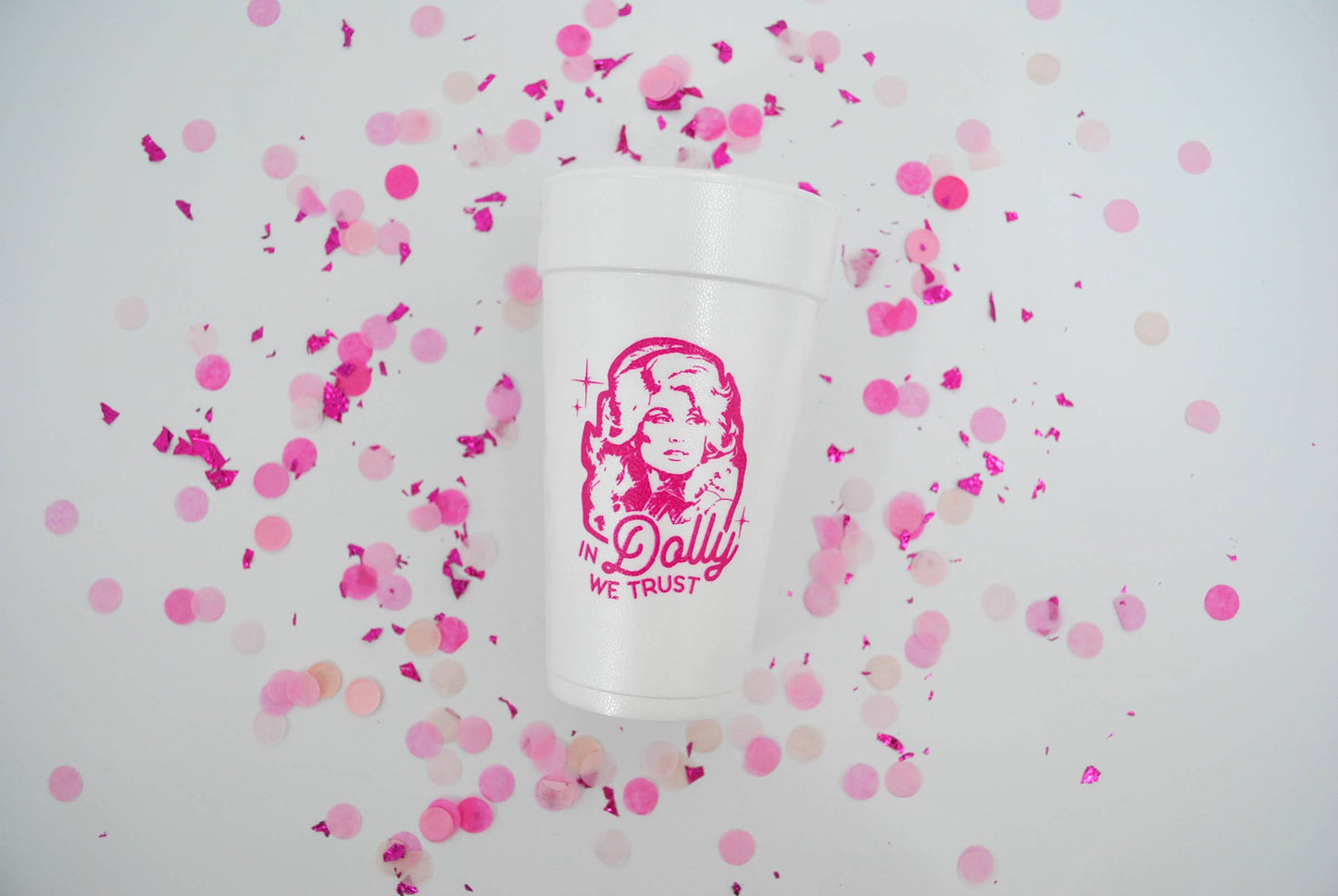 20oz. Styrofoam Cup 10 Pack Sleeve {In Dolly We Trust}
