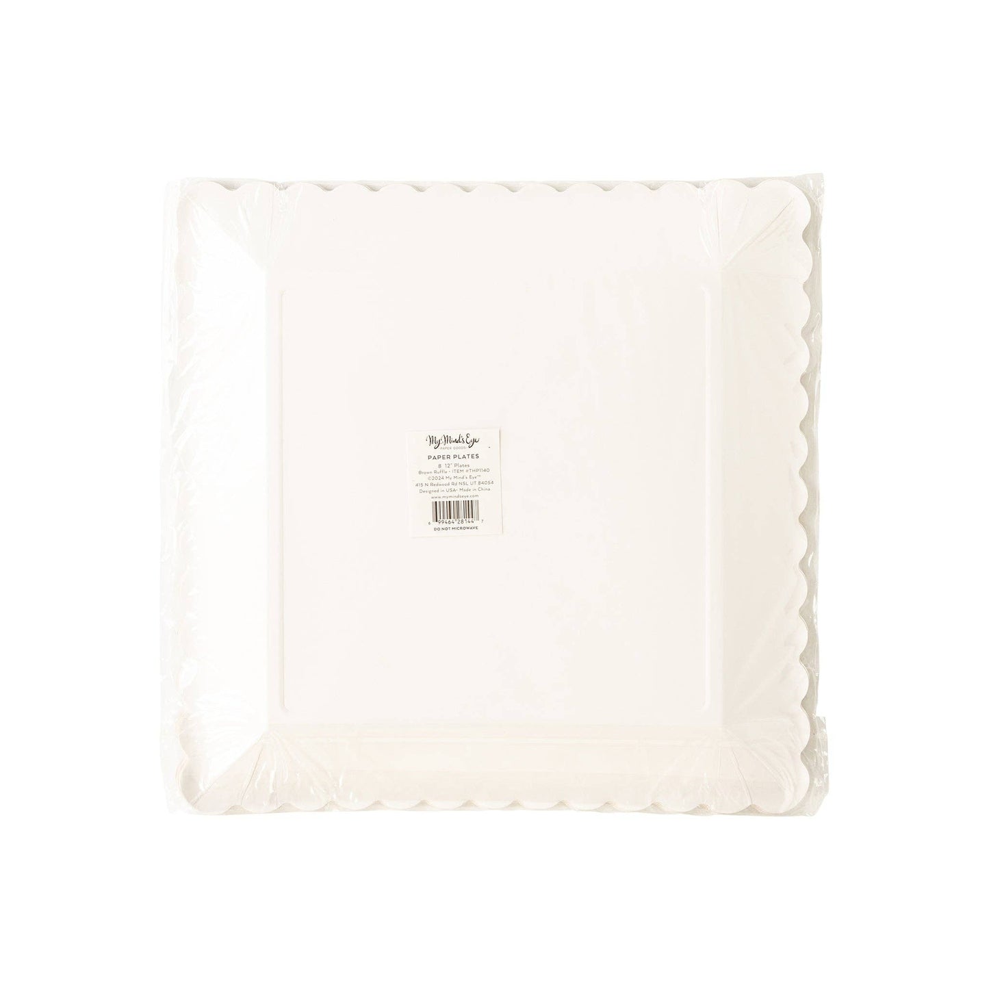 THP1140 - Brown Ruffle Edge Plate - 12"