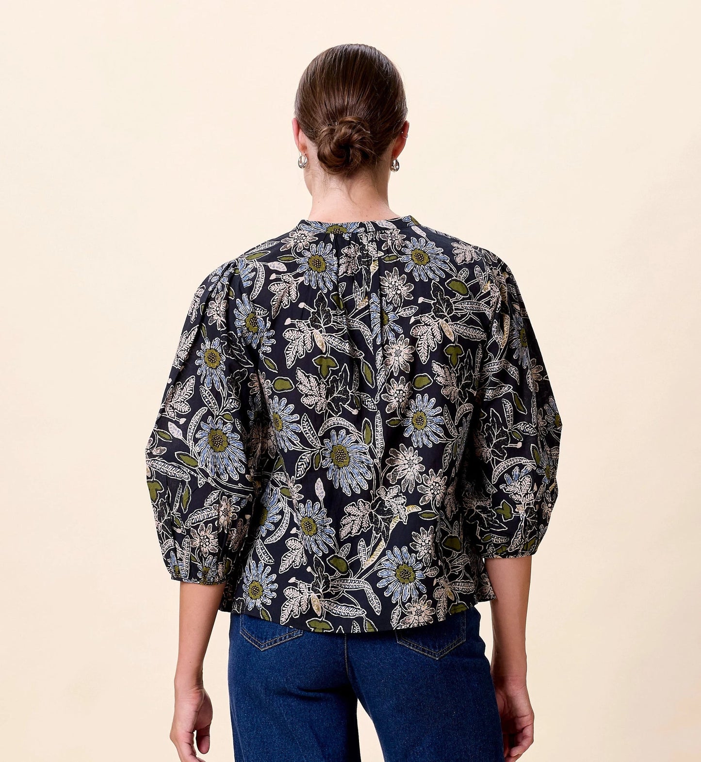 Belle Blouse in Dark Magnolia
