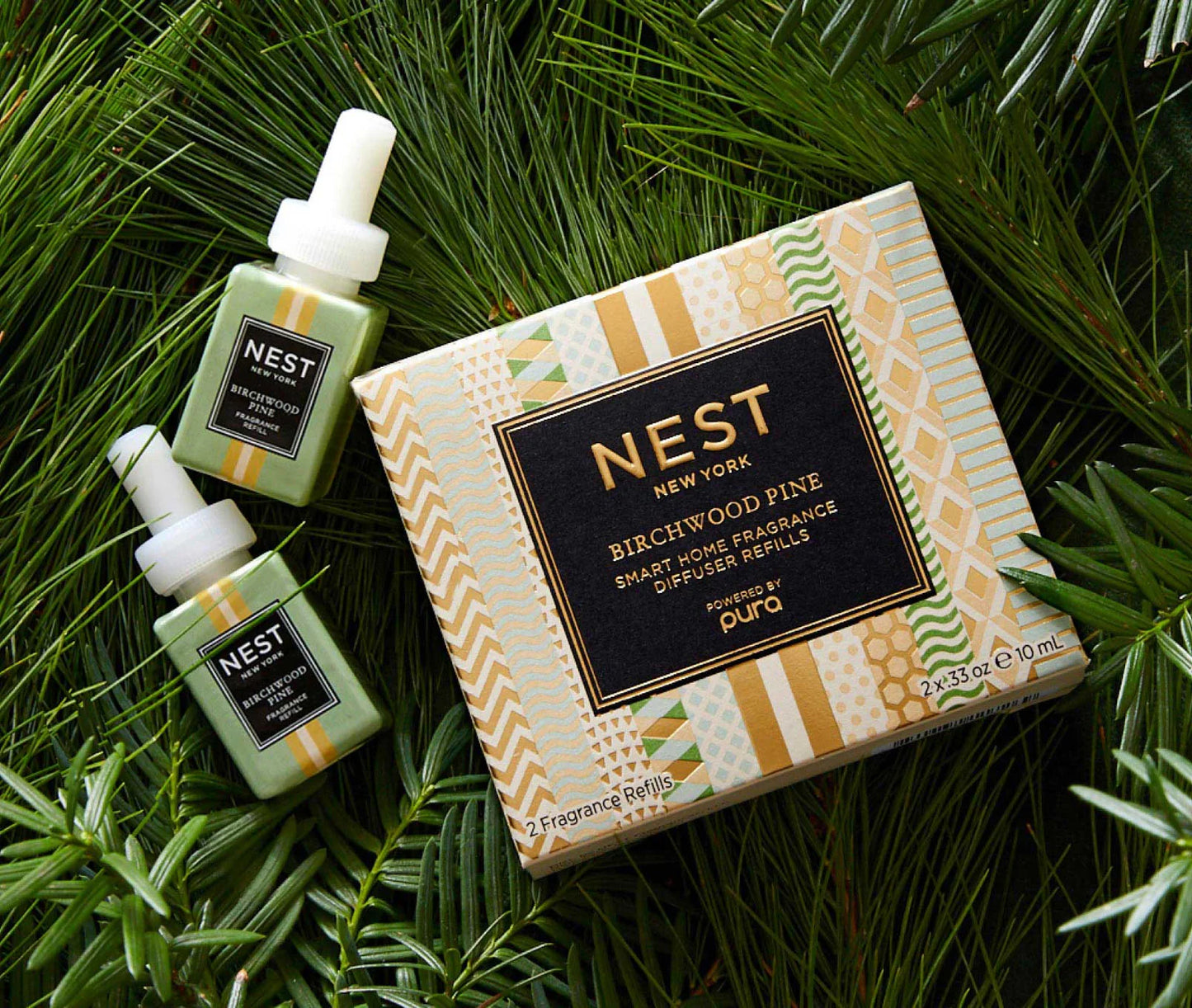 Birchwood Pine Refill Duo for NEST x Pura Smart Home Fragrance Diffuser - Smart Vials