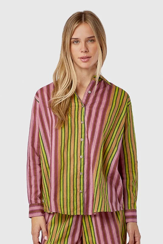 Boyfriend Shirt in Allegra Stripe