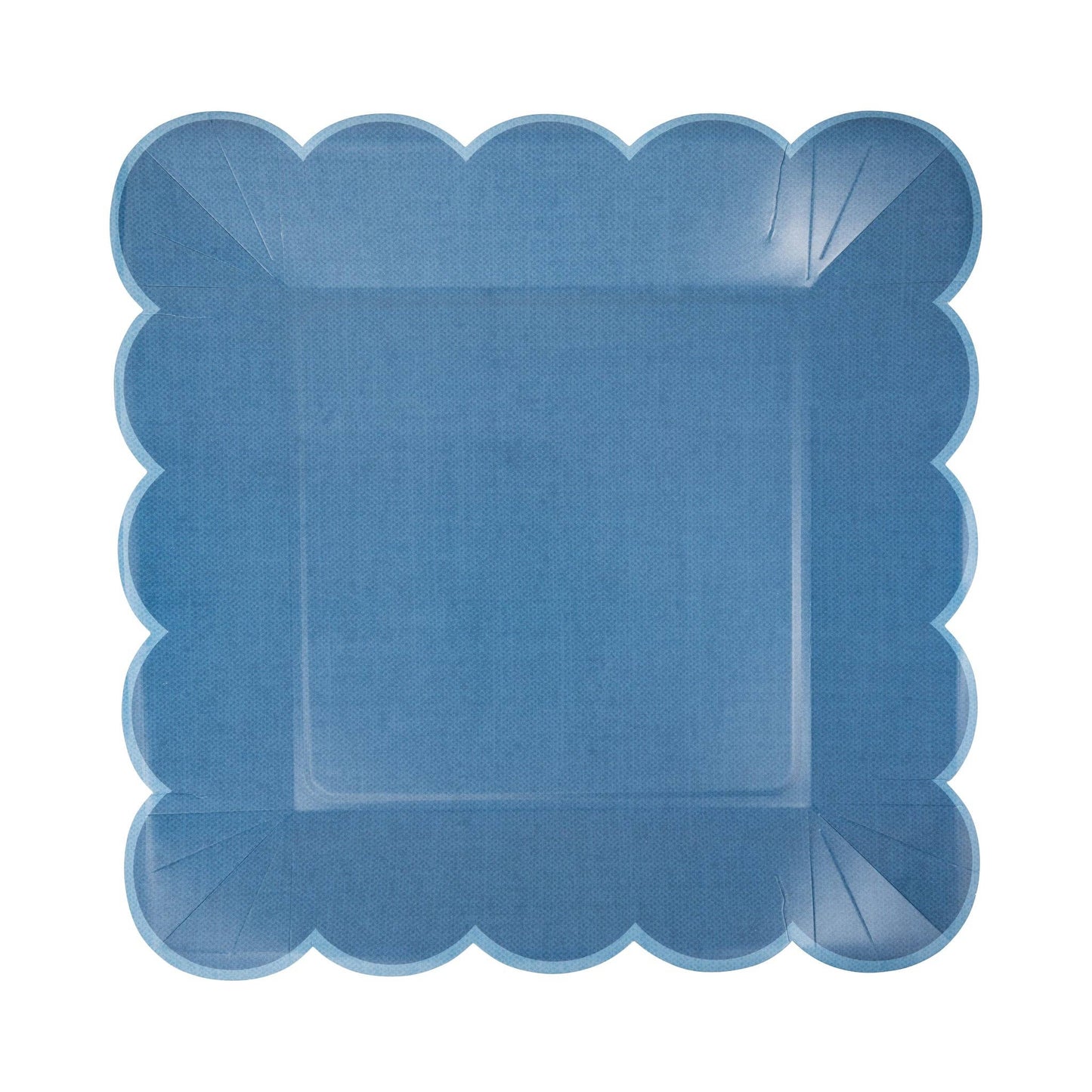 HAM1144 - Hamptons Blue Large Scallop 11" Paper Plate