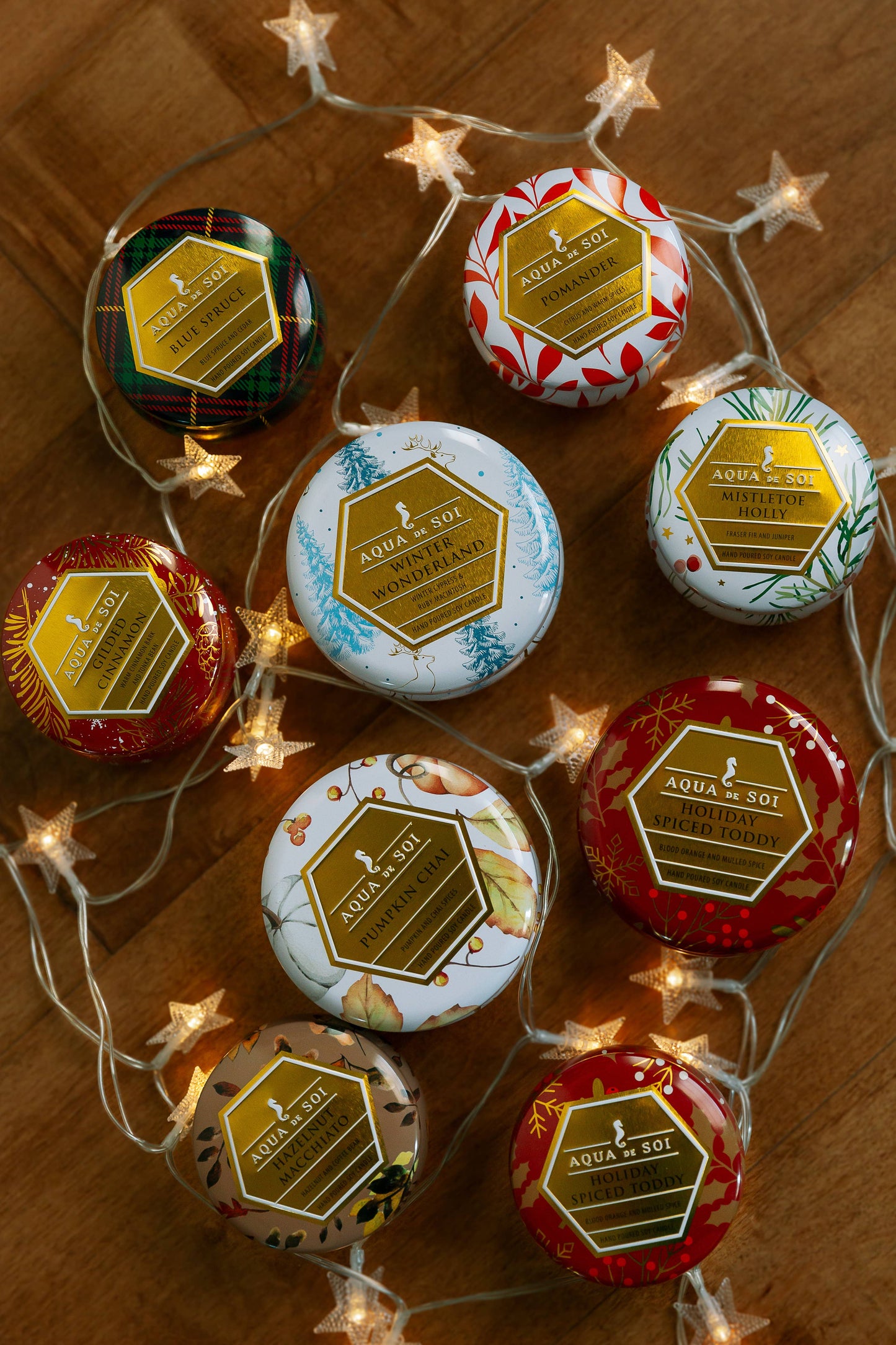 SOi Mistletoe & Holly 9oz Aqua De SOi Tin Candle