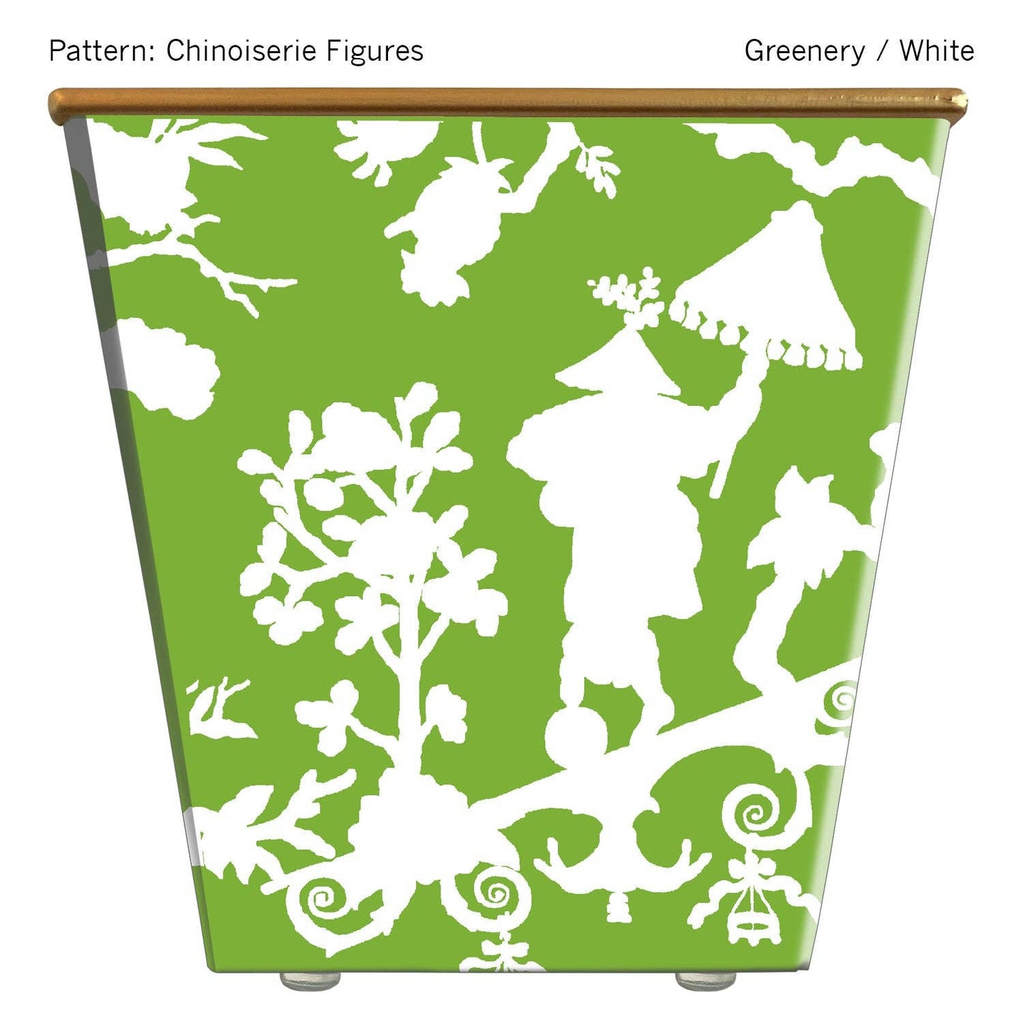 Chinoiserie Figures Cachepot Candle