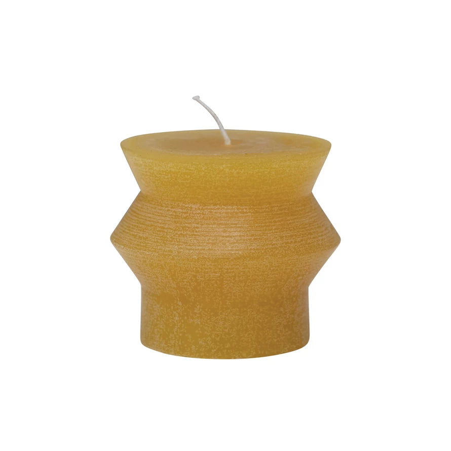 Unscented Totem Pillar Candle in Honey - 3"