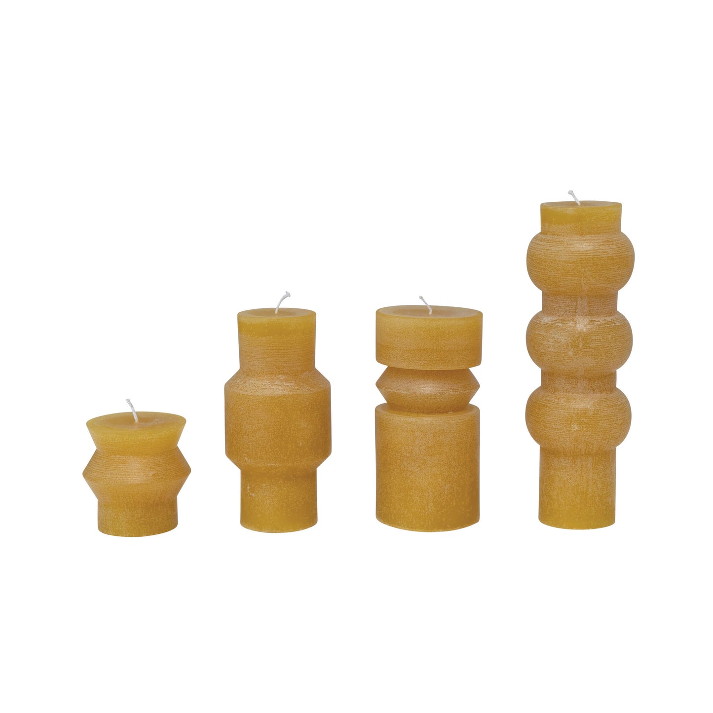 Unscented Totem Pillar Candle in Honey - 3"