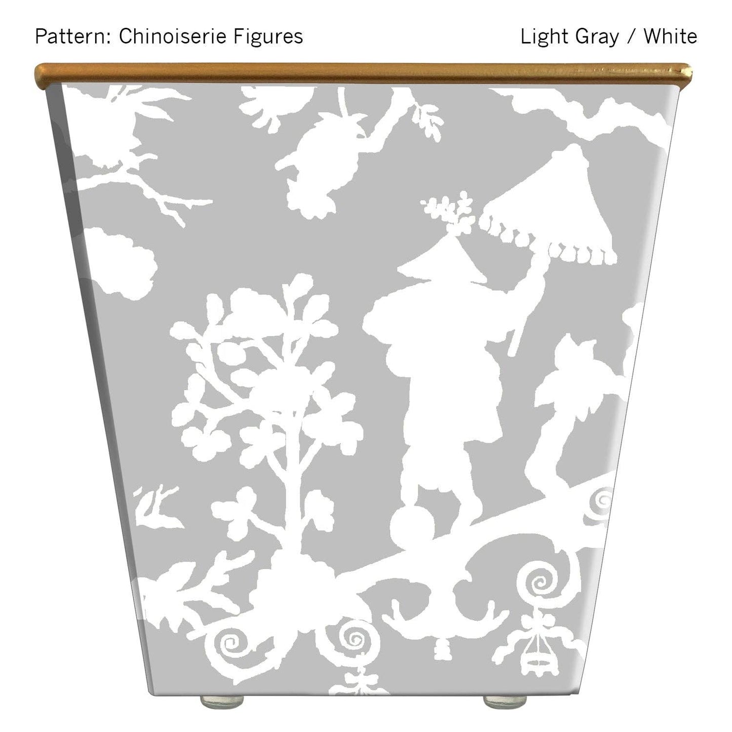 Chinoiserie Figures Cachepot Candle