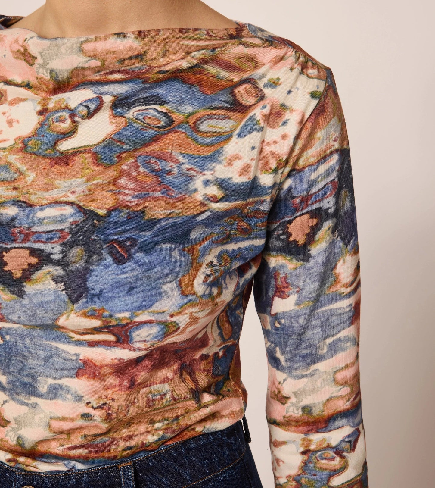 Celeste Top in Murano Print