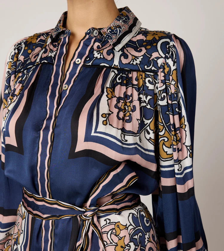 Charisma Mini Dress in Floral Anise