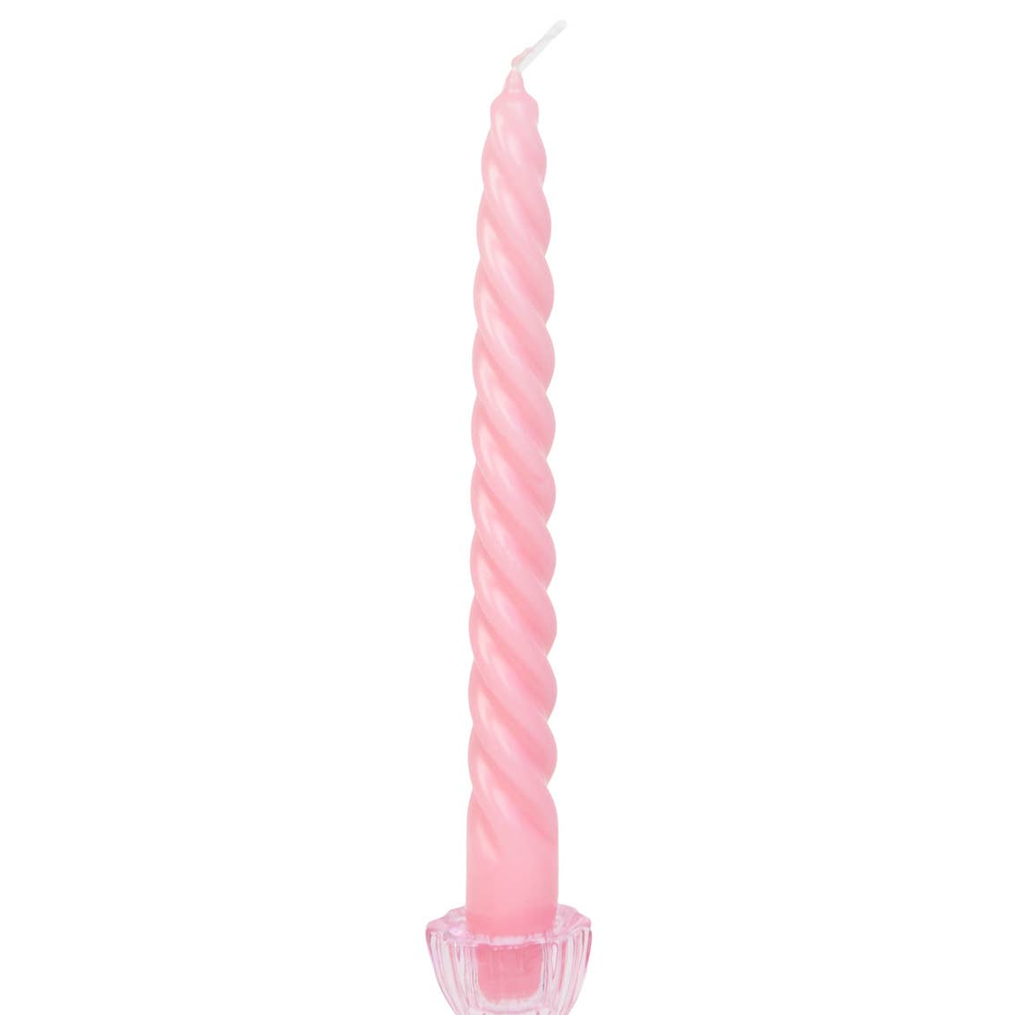 Orange & Pink Spiral Taper Candles | 4 Pack |
