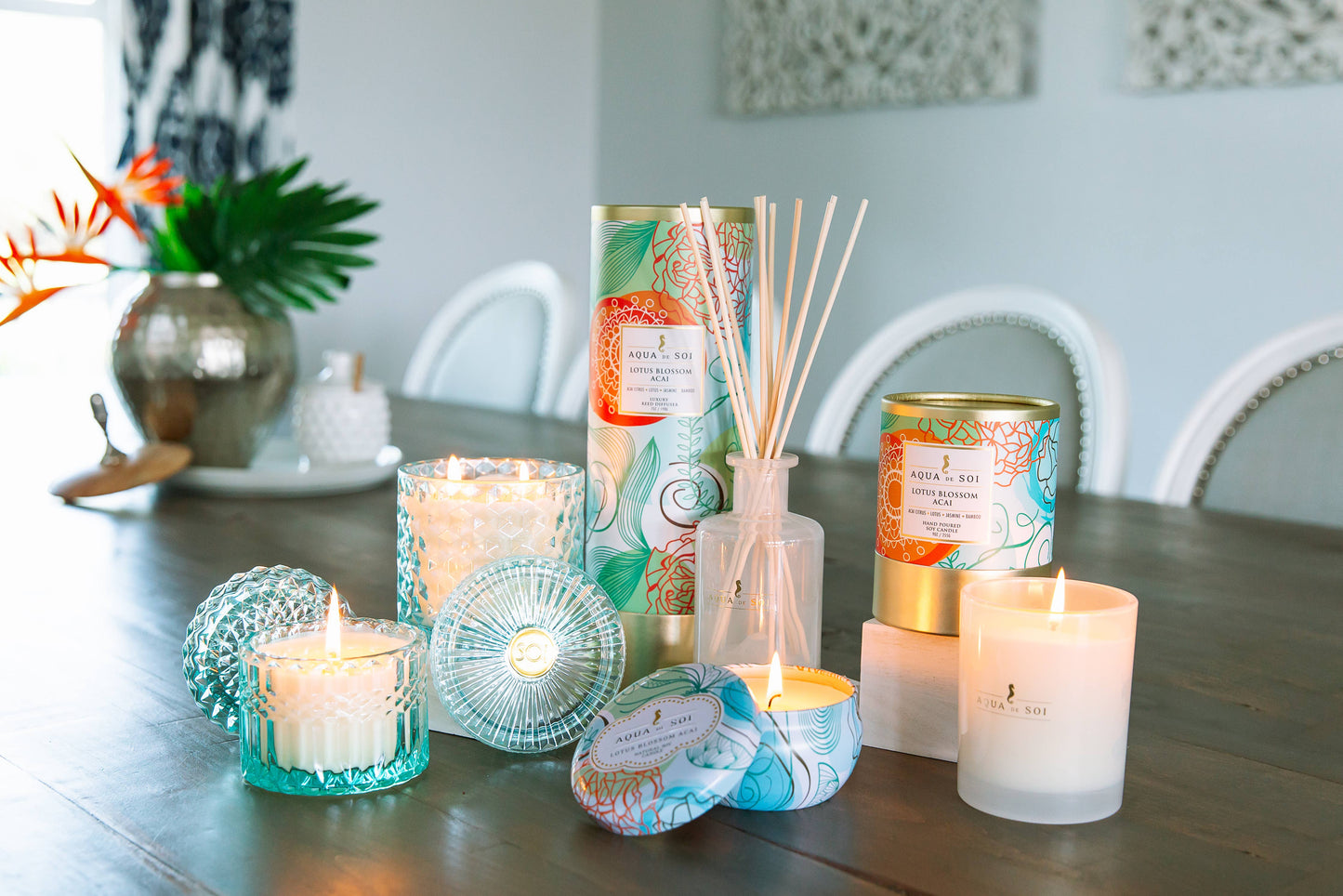Lotus Blossom 9 oz Luxe Boxed Soy Candles