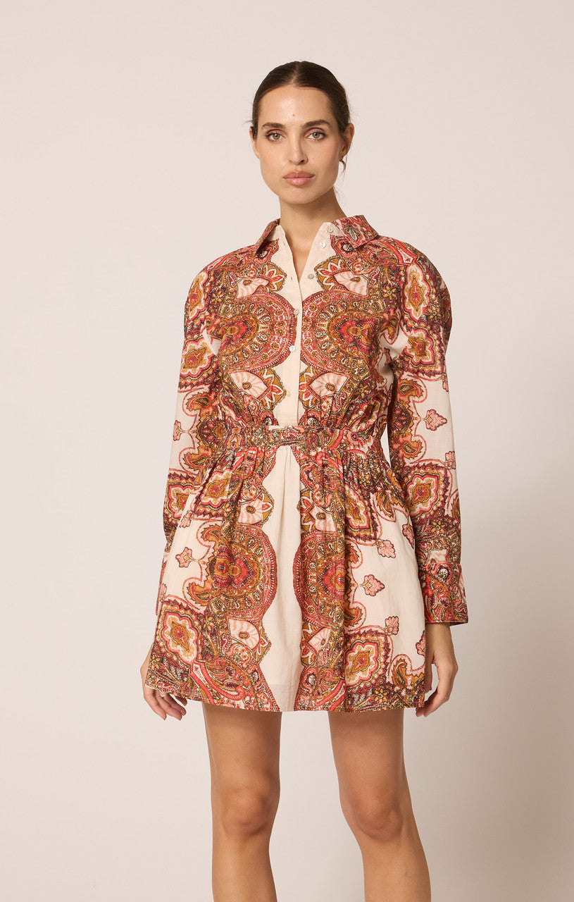 Opal Mini Dress in Foulard Paisley