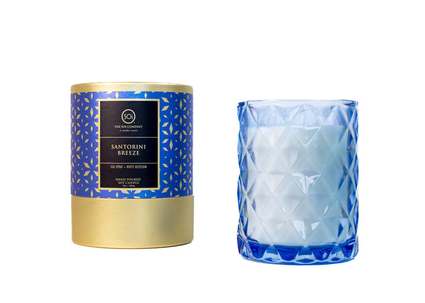 Santorini Breeze Shimmer 9oz Box Candle