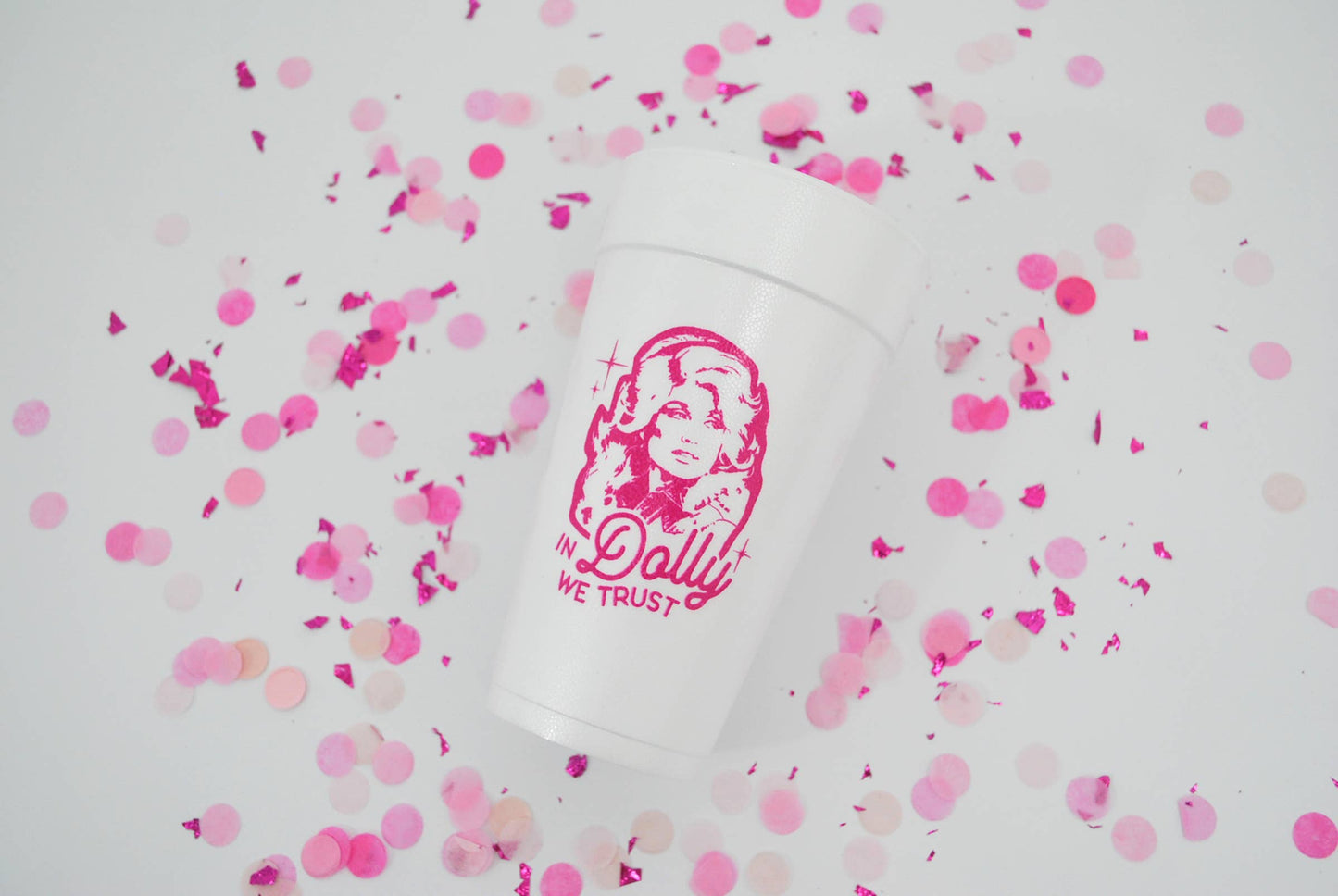 20oz. Styrofoam Cup 10 Pack Sleeve {In Dolly We Trust}