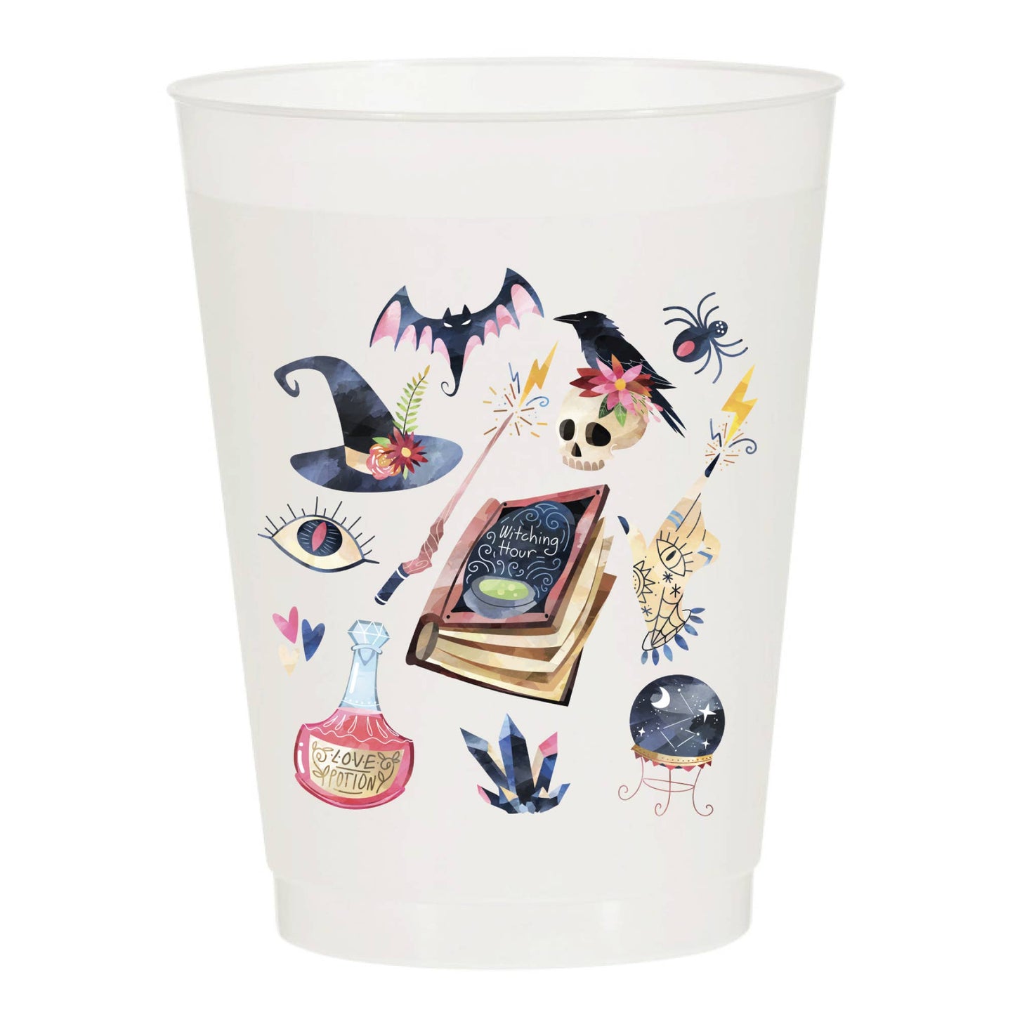 Witching Hour Collage Halloween Frosted Cups - Halloween