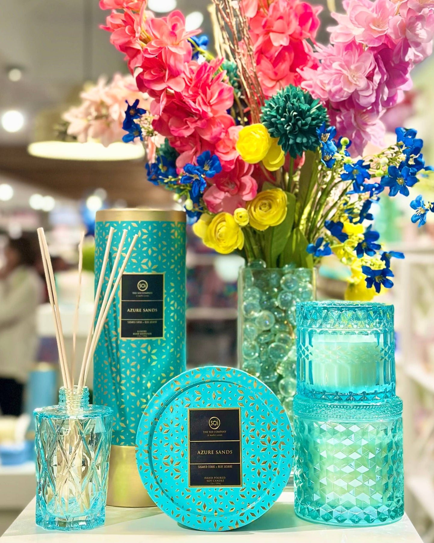 Azure Sands Shimmer 9oz Box Candle