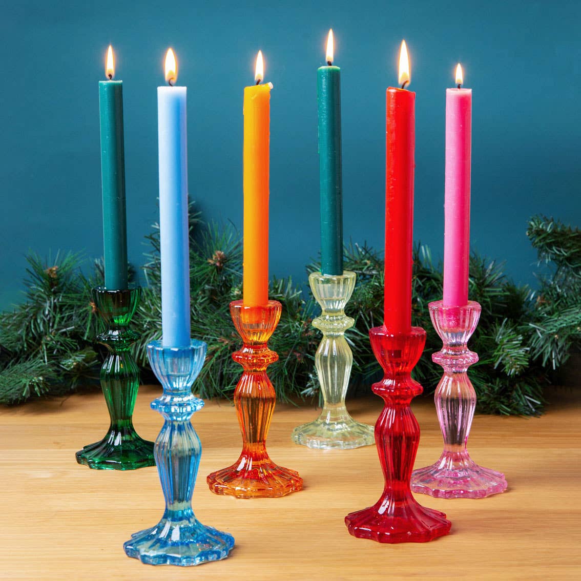 Red Glass Candle Holder | Summer | Mothers Day Gifts |
