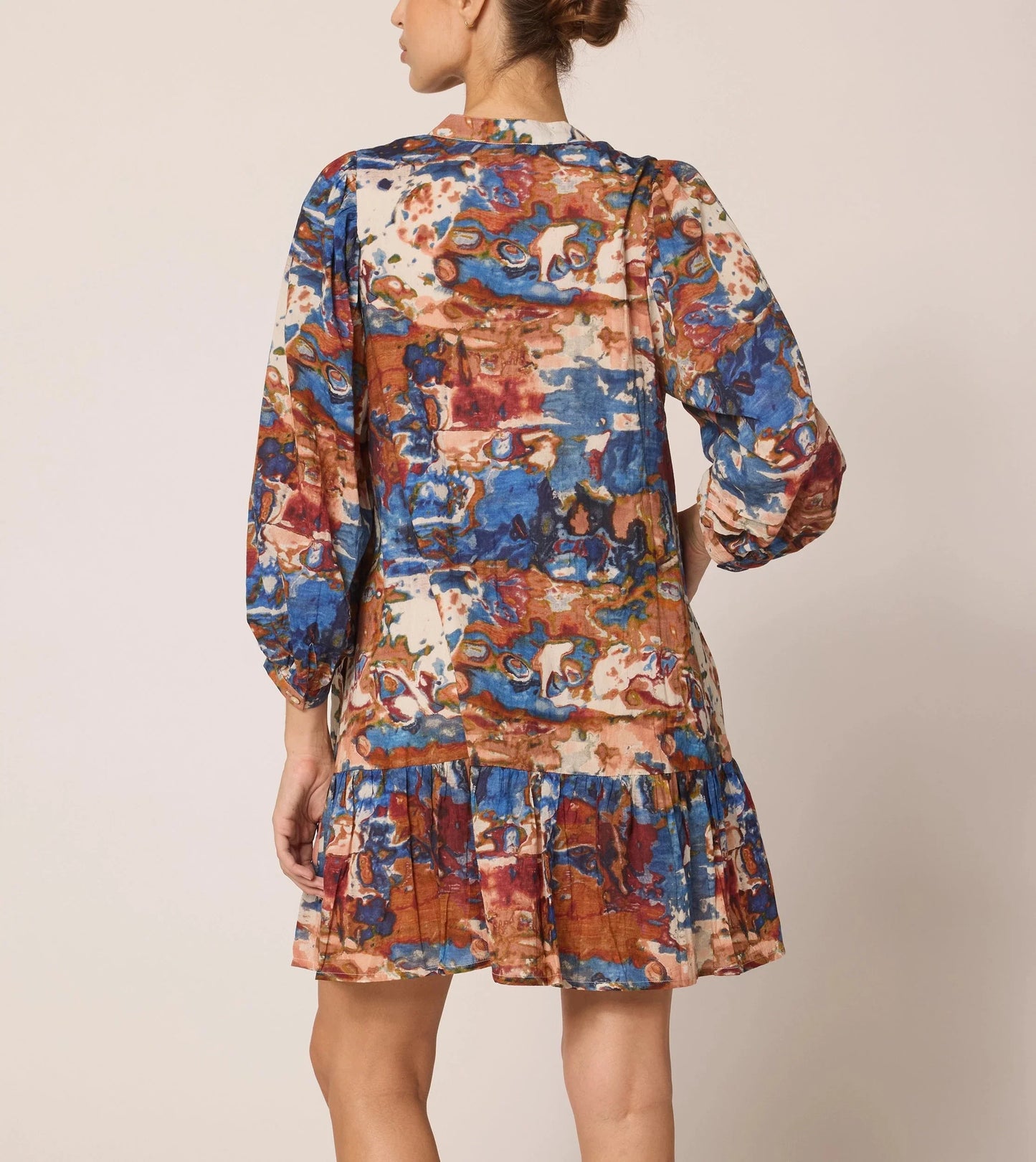 Delilah Mini Dress in Murano Print