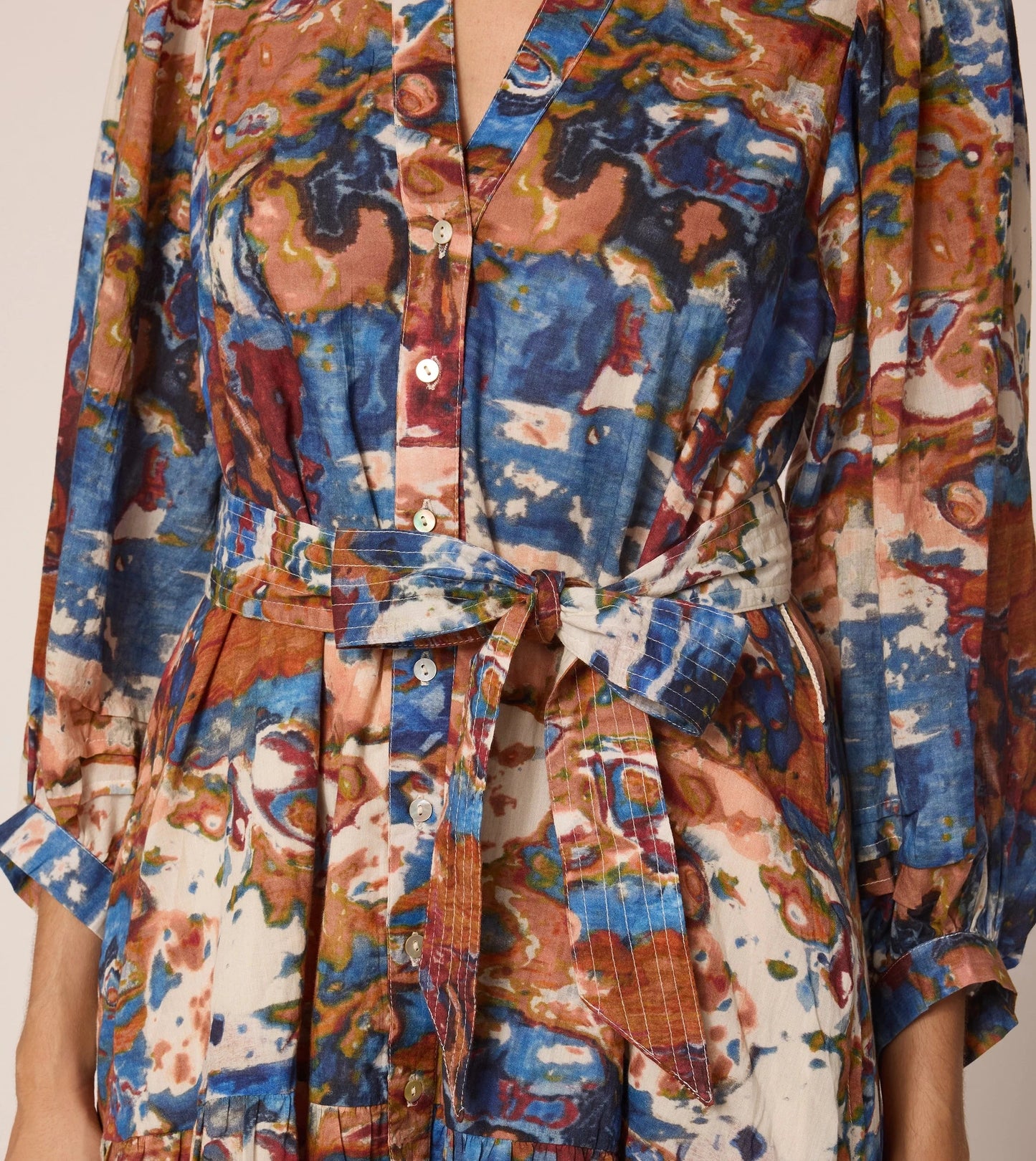 Delilah Mini Dress in Murano Print