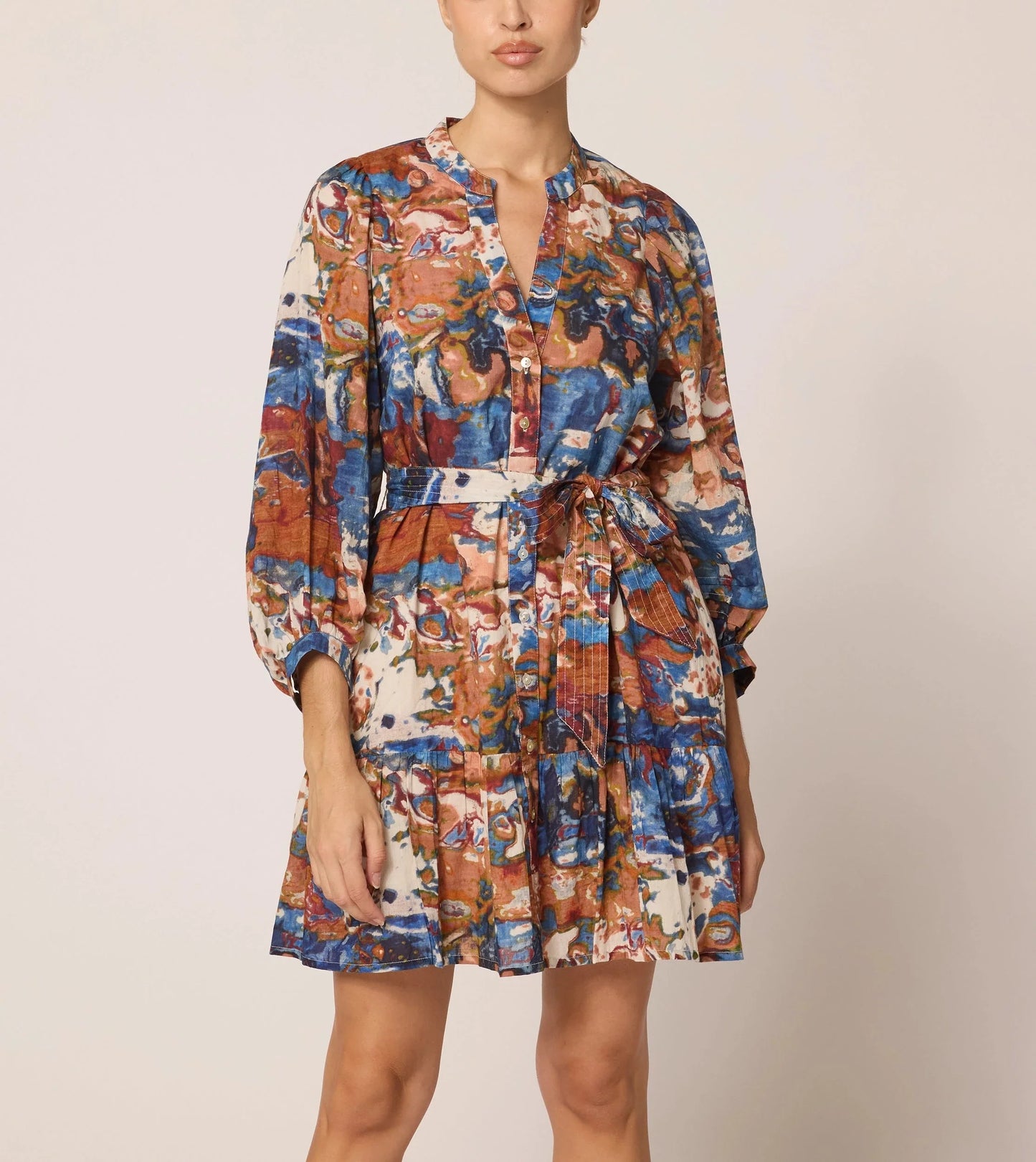 Delilah Mini Dress in Murano Print