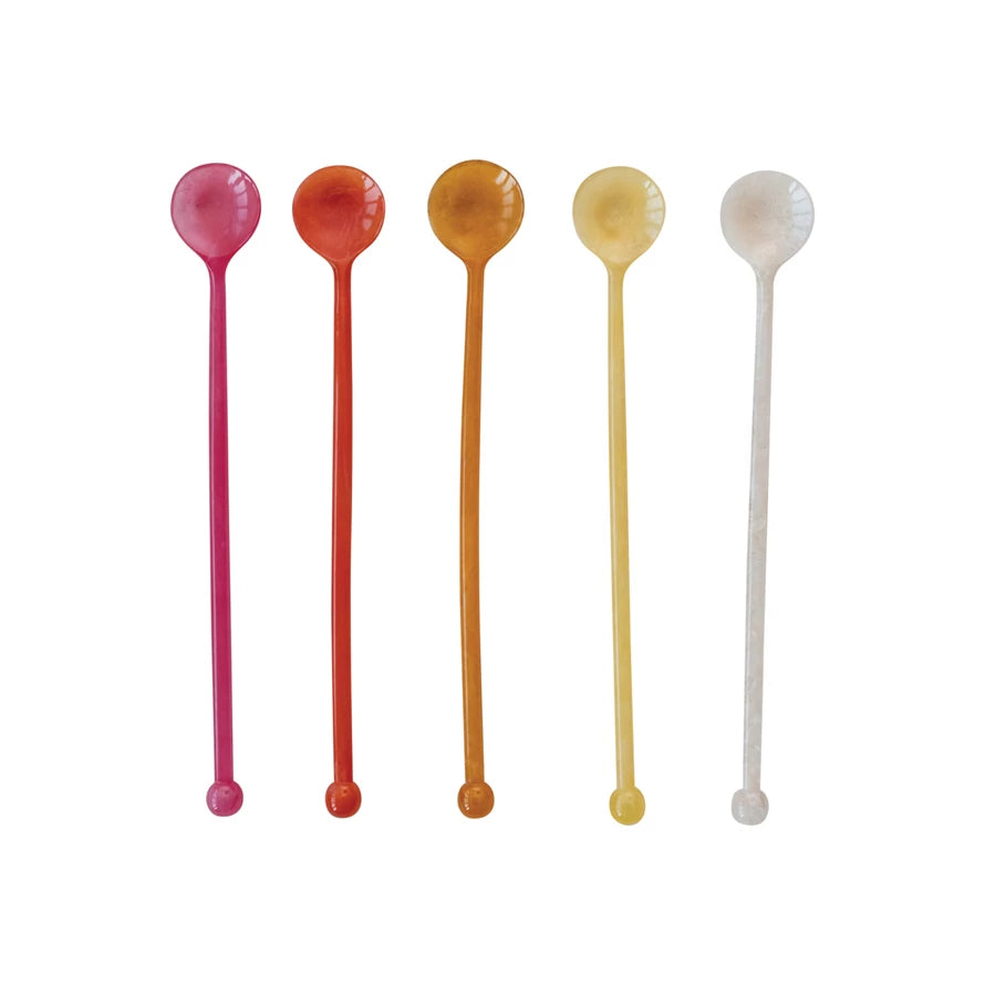Assorted Resin Cocktail Spoons