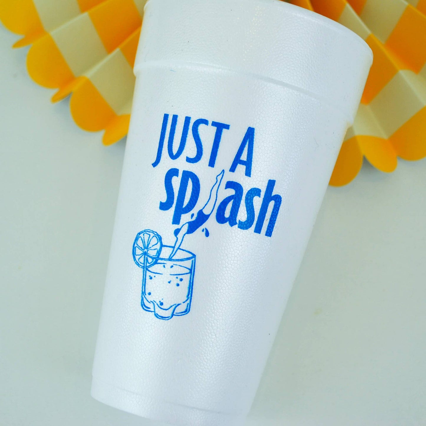 20oz. Styrofoam Cup 10 Pack Sleeve {Just a Splash}