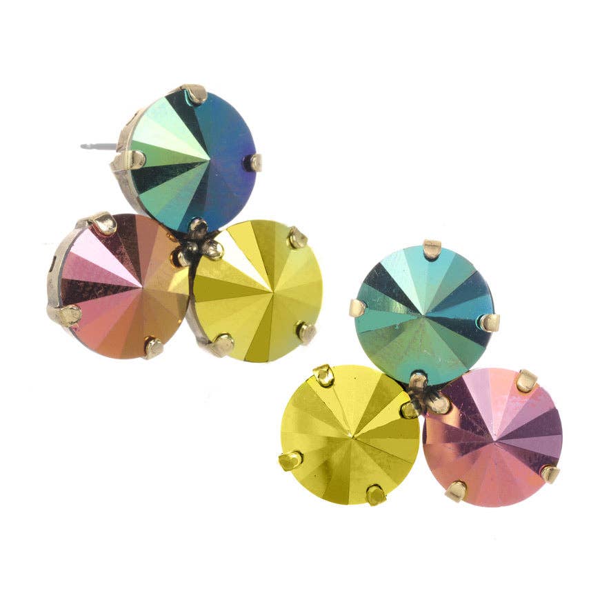 Reya Earrings in Antique Gold