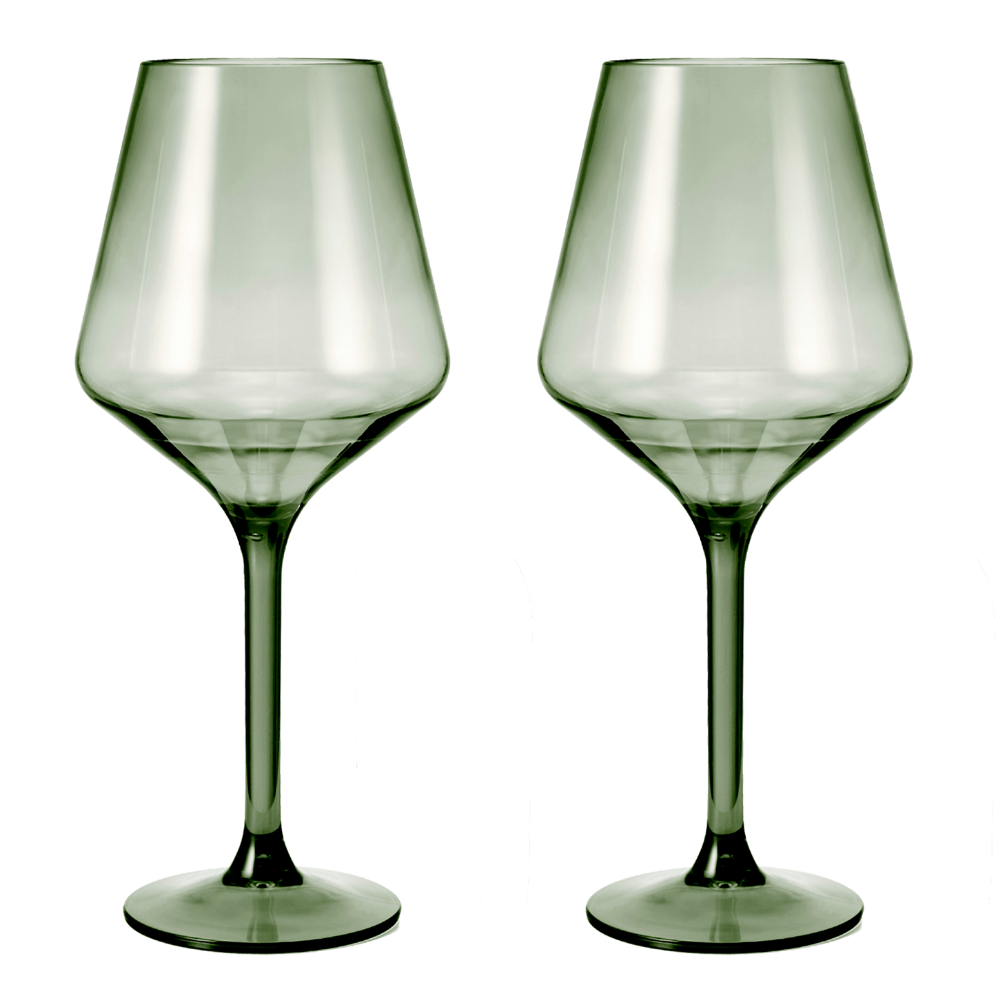 Floating Acrylic Plastic Stemmed Wine Glass