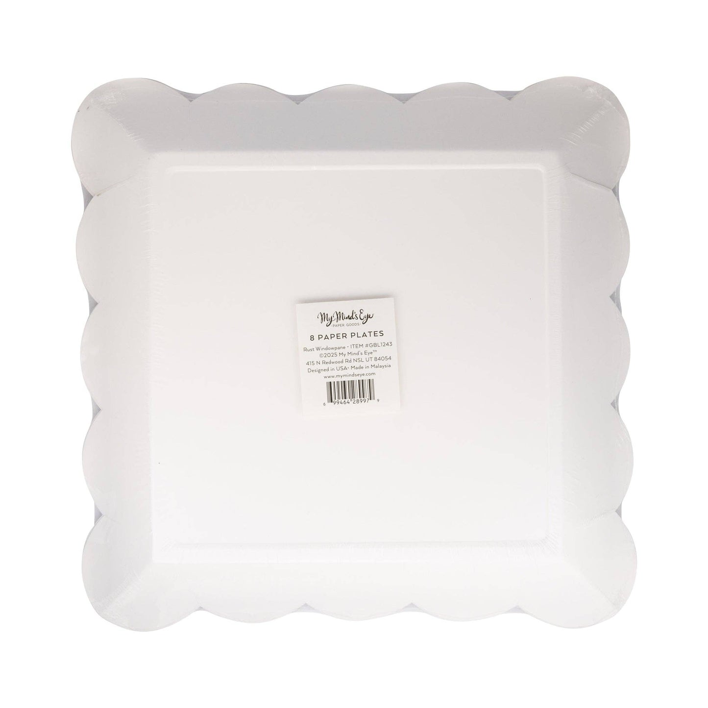 GBL1243 - Rust Windowpane 10" Paper Plate