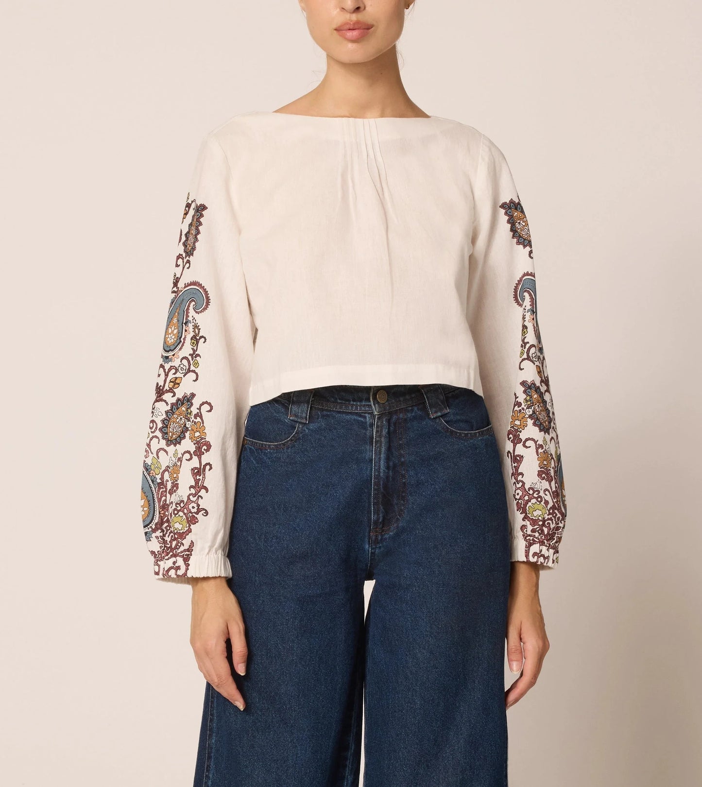 Georgia Blouse in Veneto Paisley Print