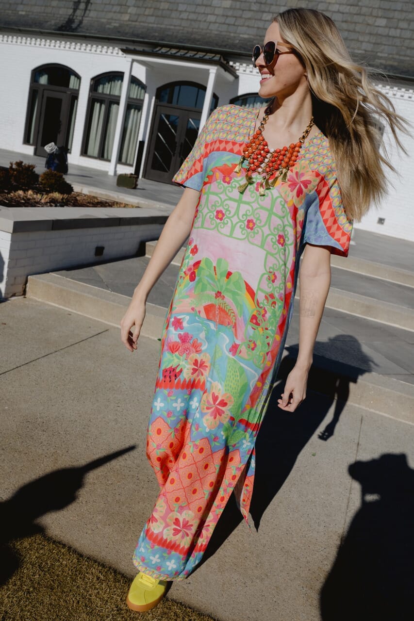 Lainey Maxi Dress in Waterspout