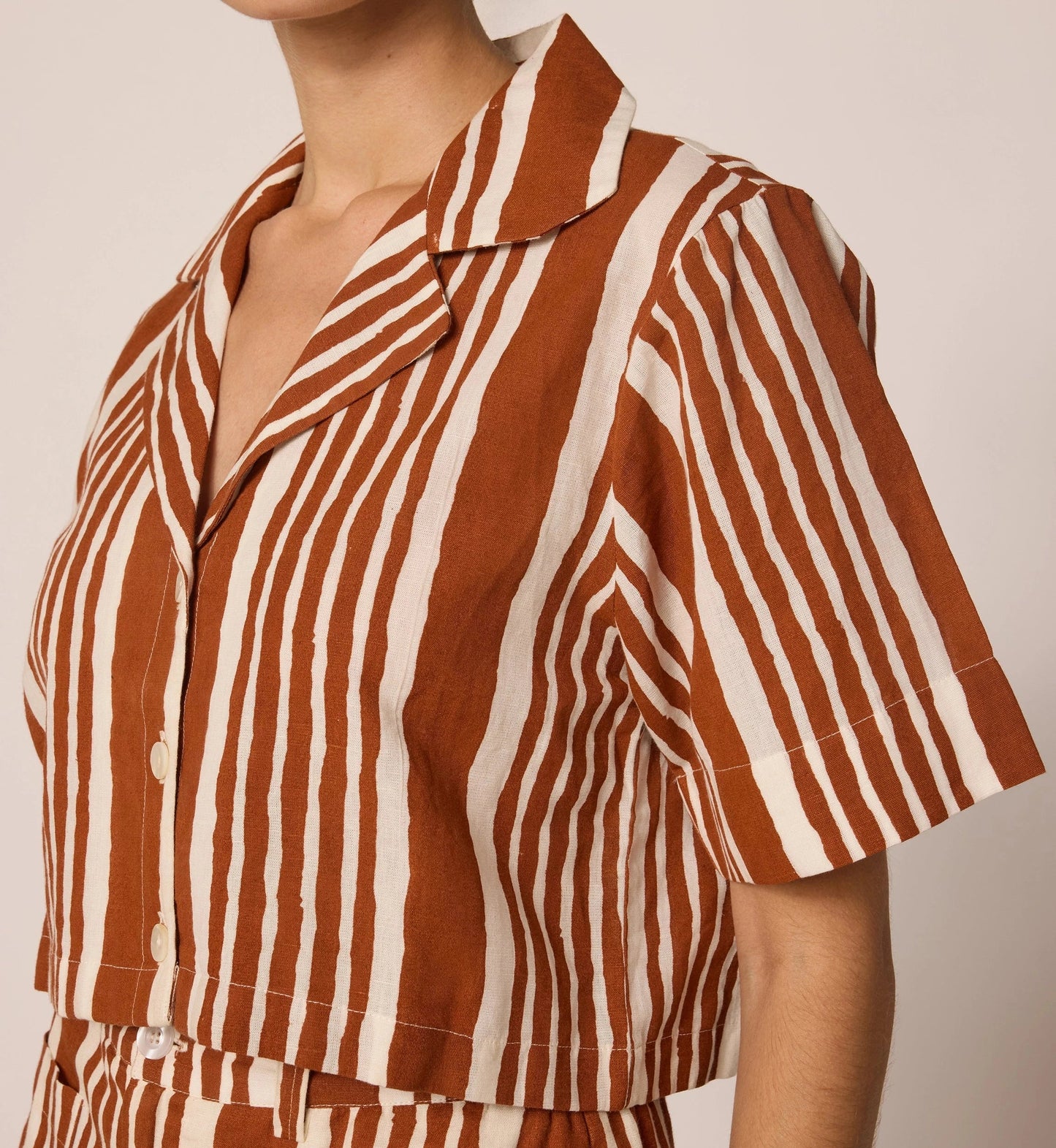 Mizuki Blouse in Vecchio Stripe