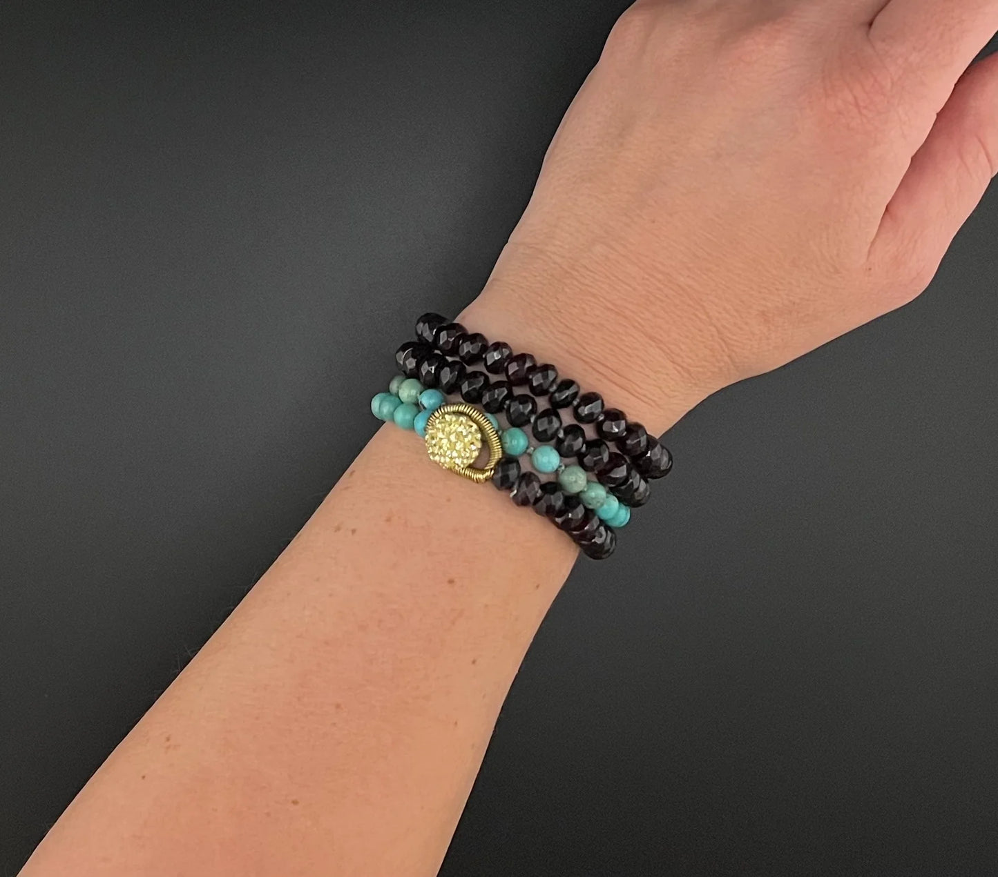 Smith in Garnets and Turquoise
