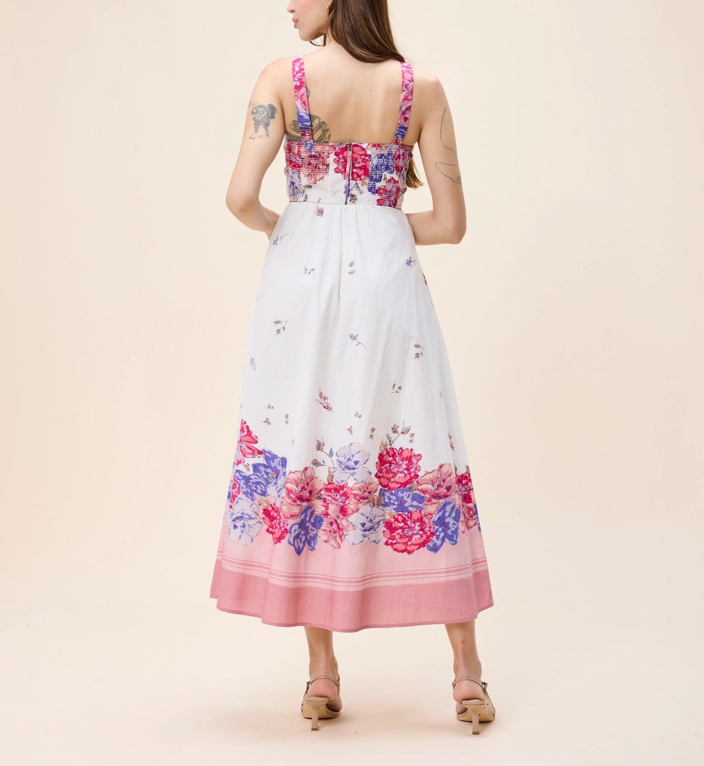 Shea Ankle Skirt in Camellia