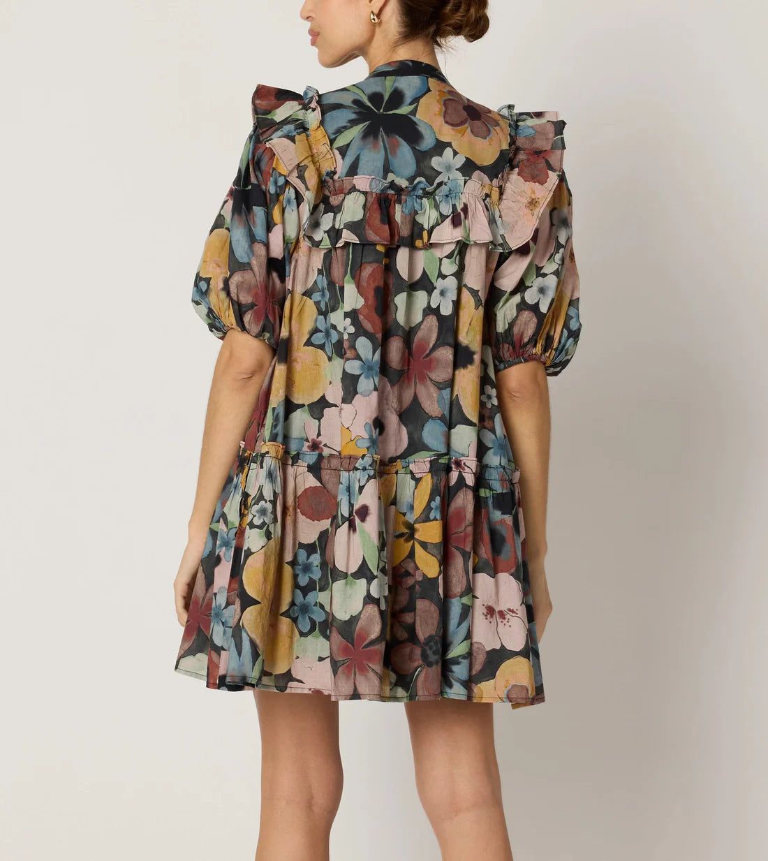 Tatiana Mini Dress in Foraged Violets