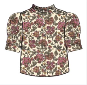 Lola Top in Wildberry Garden