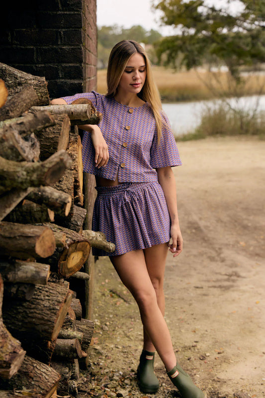 Rowie Shorts in Oxford Weave