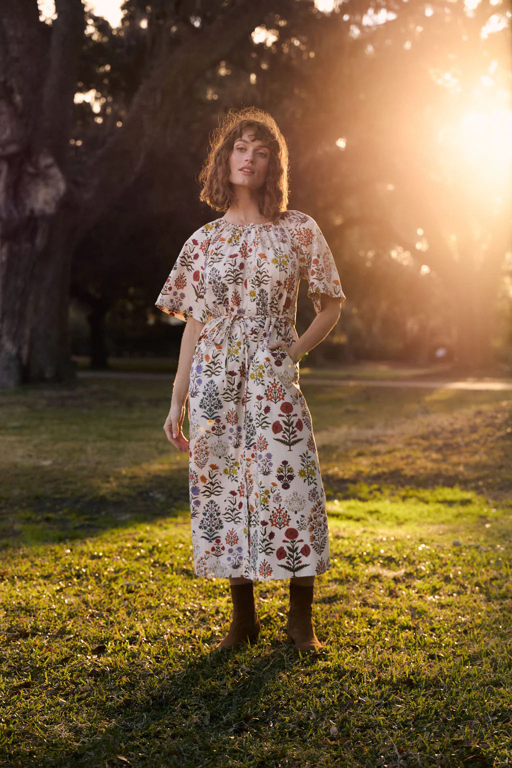 Faye Dress in Garden of Wales