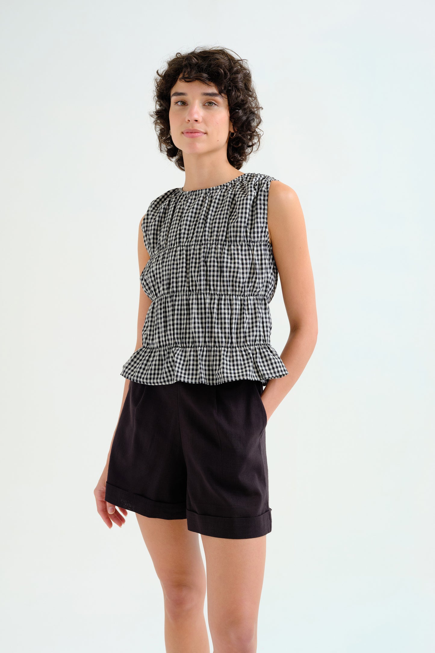 Gingham Pant