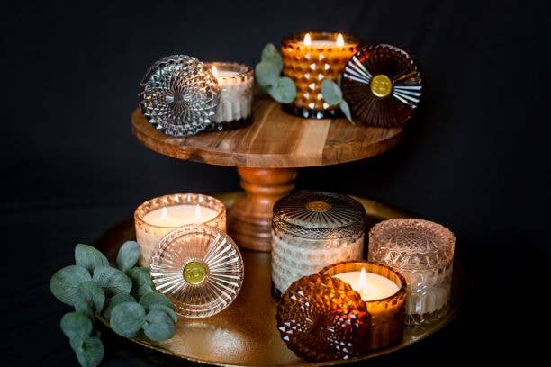 SOi Heathered Suede 8oz  Petite Shimmer Candle