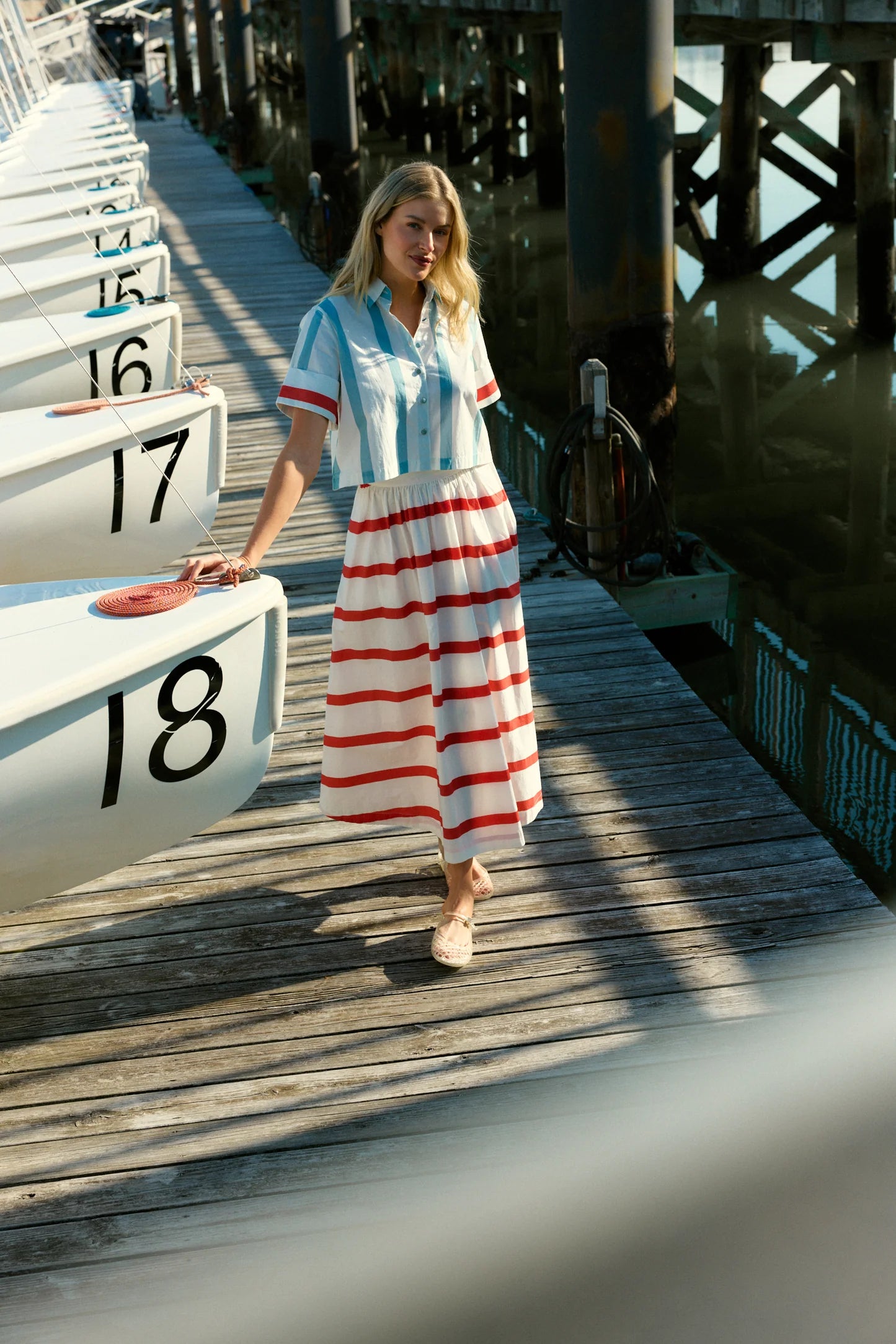 Kit Skirt in Beacon Stripes