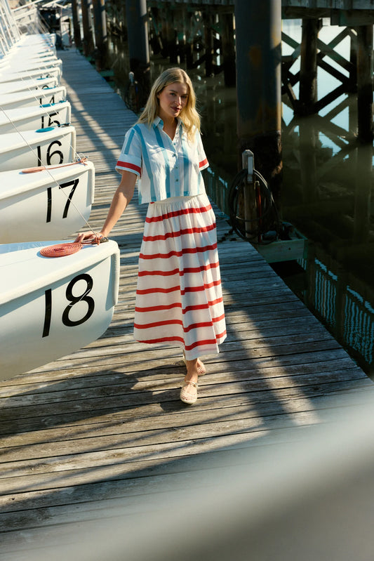 Kit Skirt in Beacon Stripes