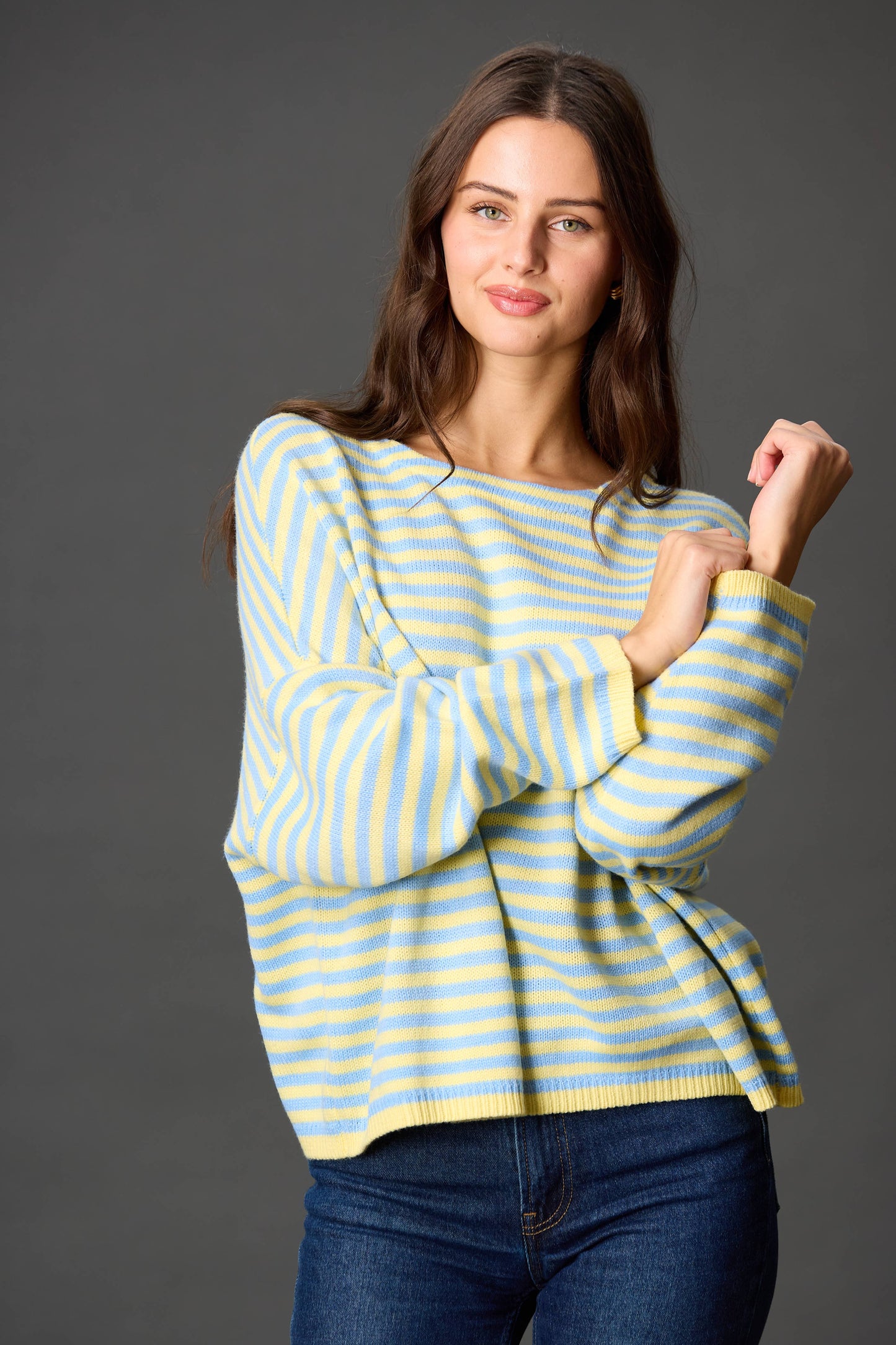 Striped T-Body Sweater